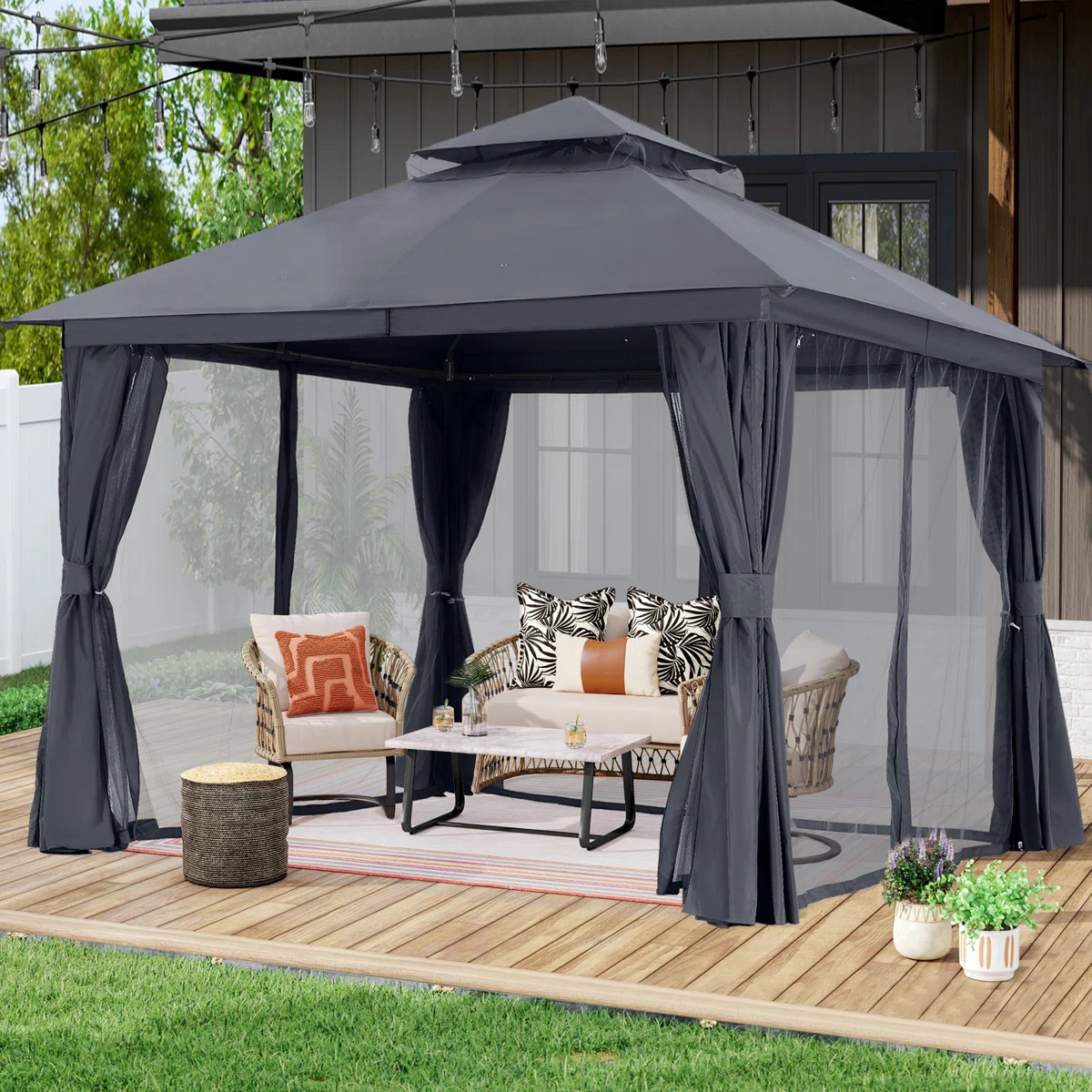 High Grade Steel Patio Gazebo The Soft Roof